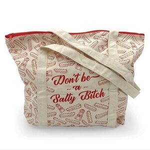 NEW Don't be a Salty B@tch French Fry Tote Bag by Smartass & Sass